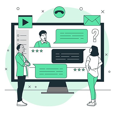 Demande d'avis clients