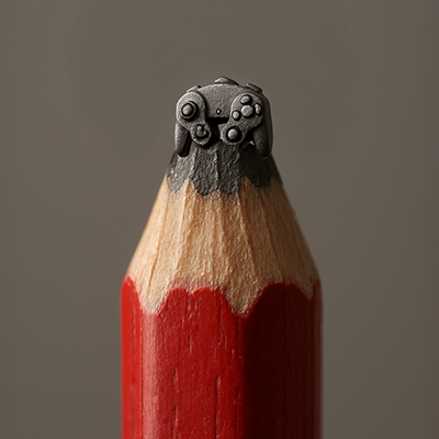 Crayon à papier sculpté