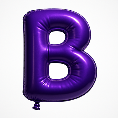 Lettre vivante en ballon PVC de couleur