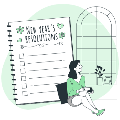 Bonnes résolutions réalistes du 1er janvier