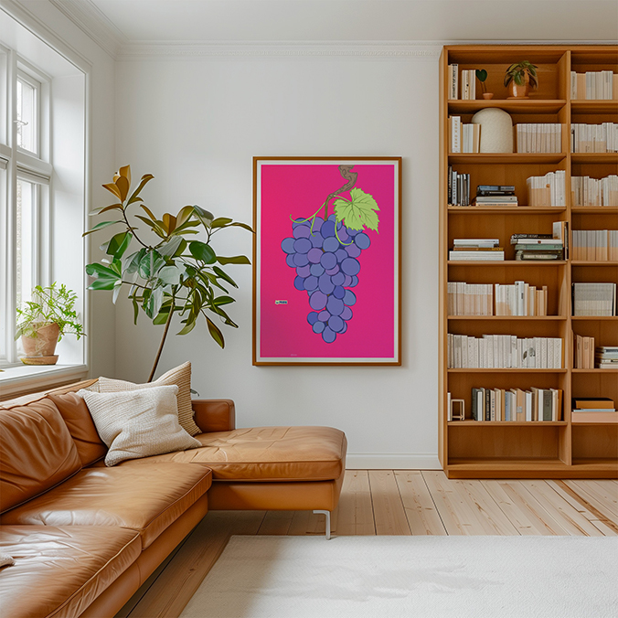 Illustration Méli-mélo : le fruit bleuté de la vigne